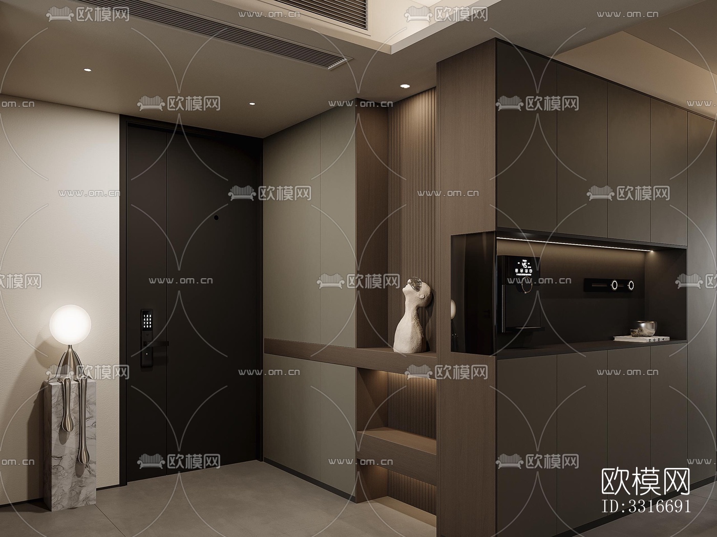 现代客厅效果图下载（渲染图7）