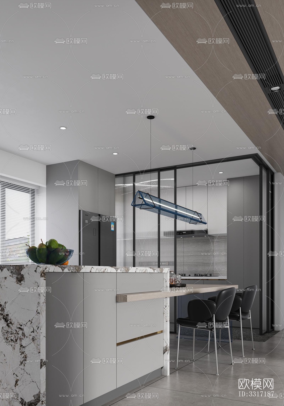 现代客厅效果图下载（渲染图5）