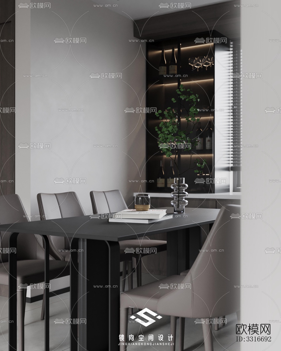 现代客厅效果图下载（渲染图2）