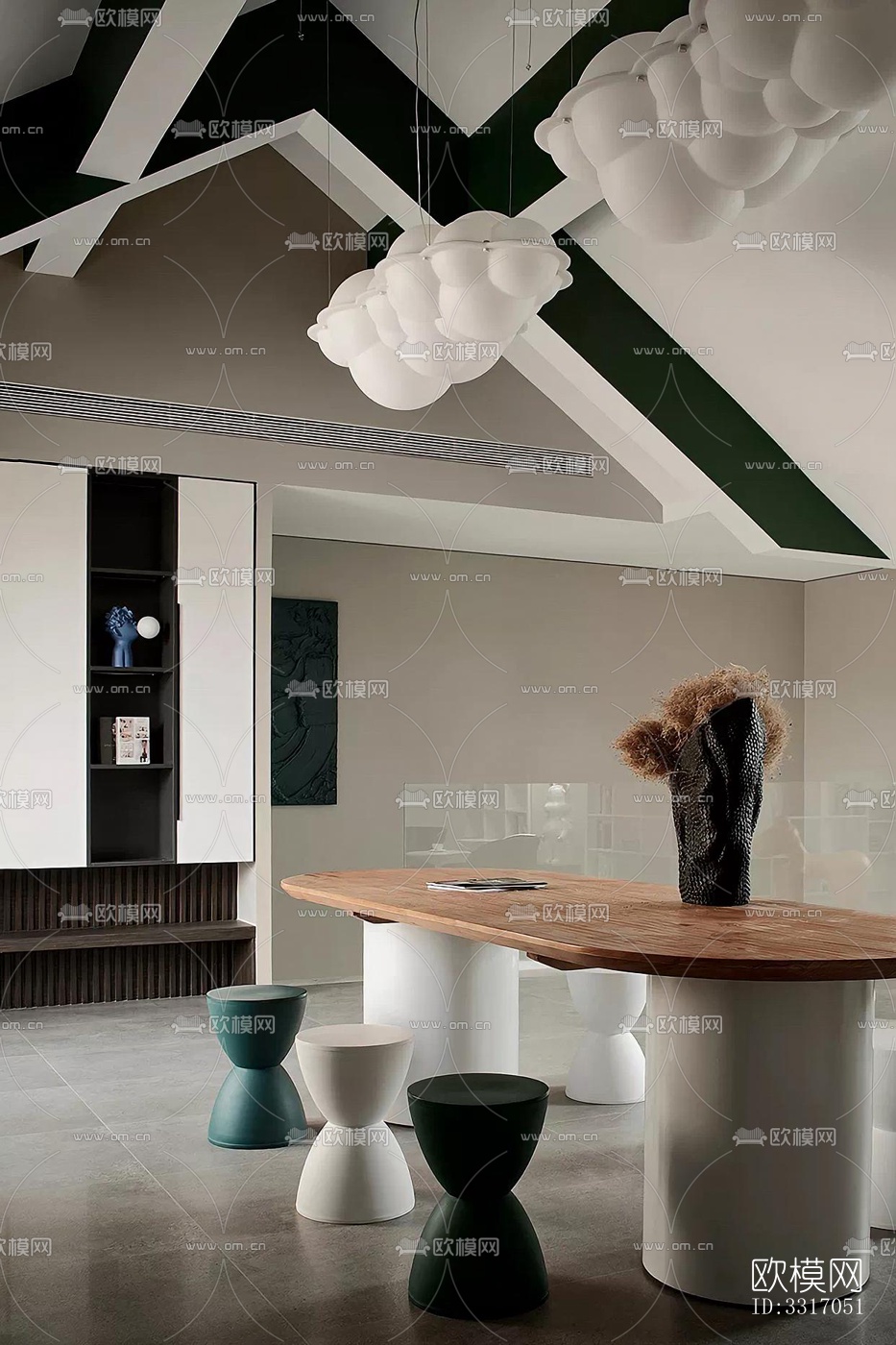 现代客厅效果图下载（渲染图6）