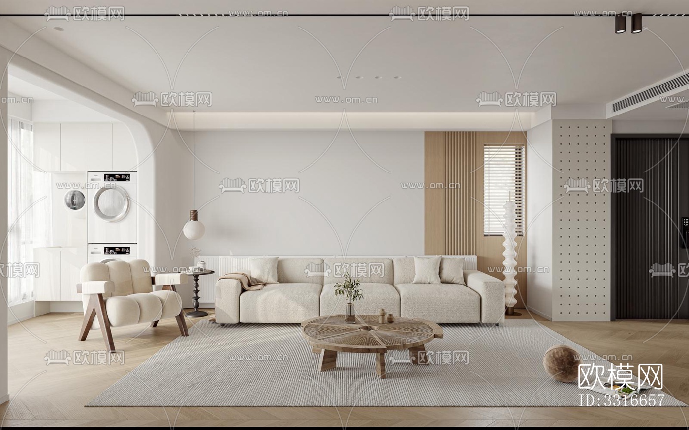 现代客厅效果图下载（渲染图18）