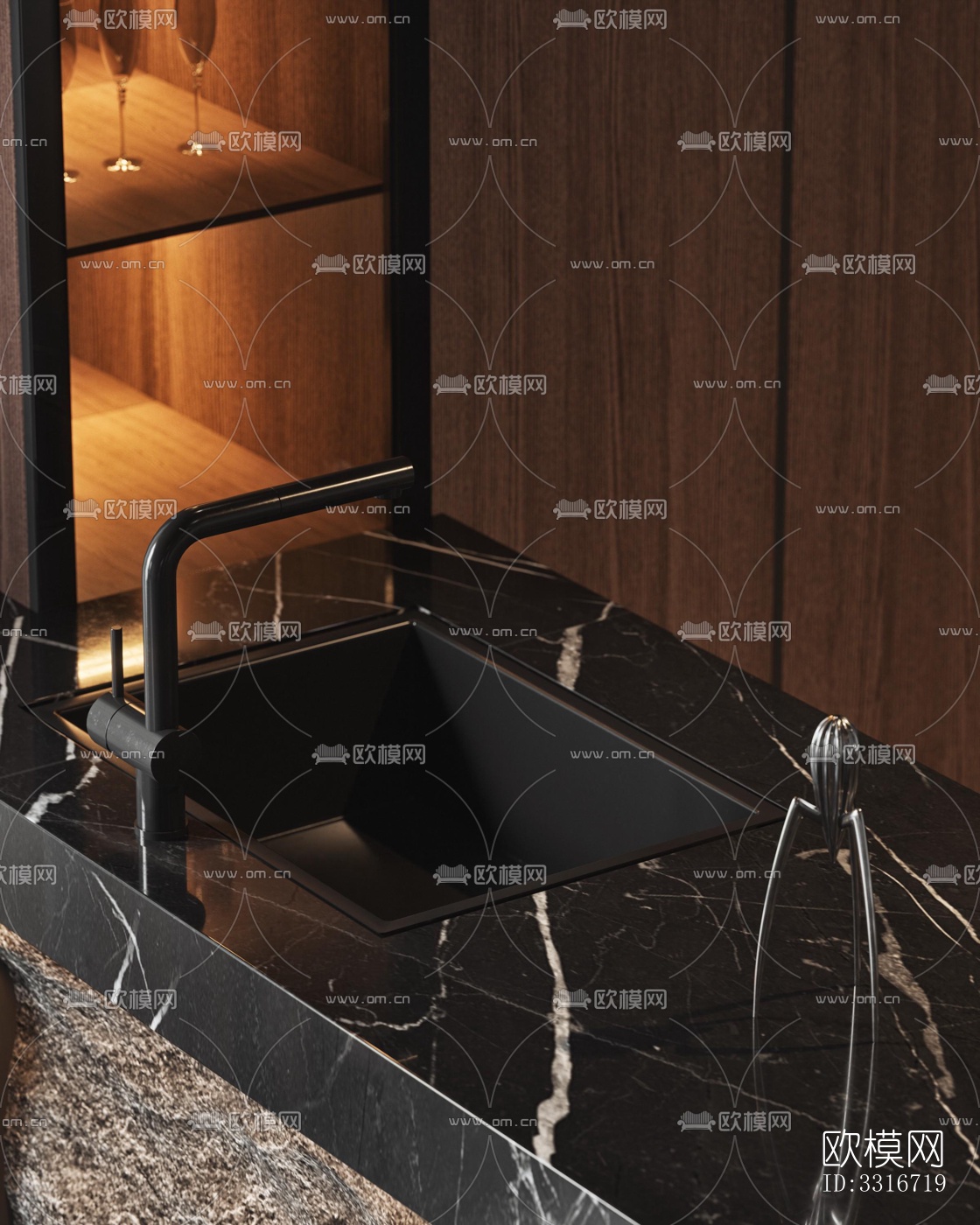 现代客厅效果图下载（渲染图9）