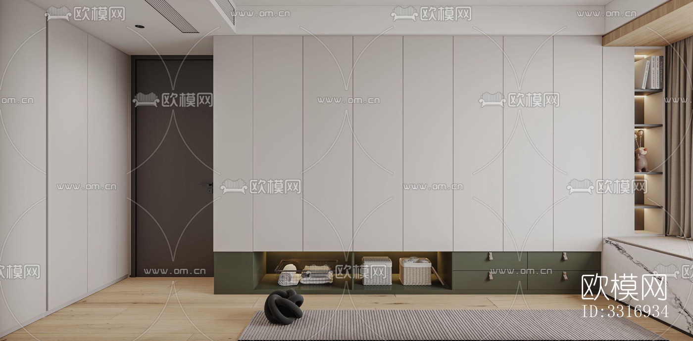 现代客厅效果图下载（渲染图10）