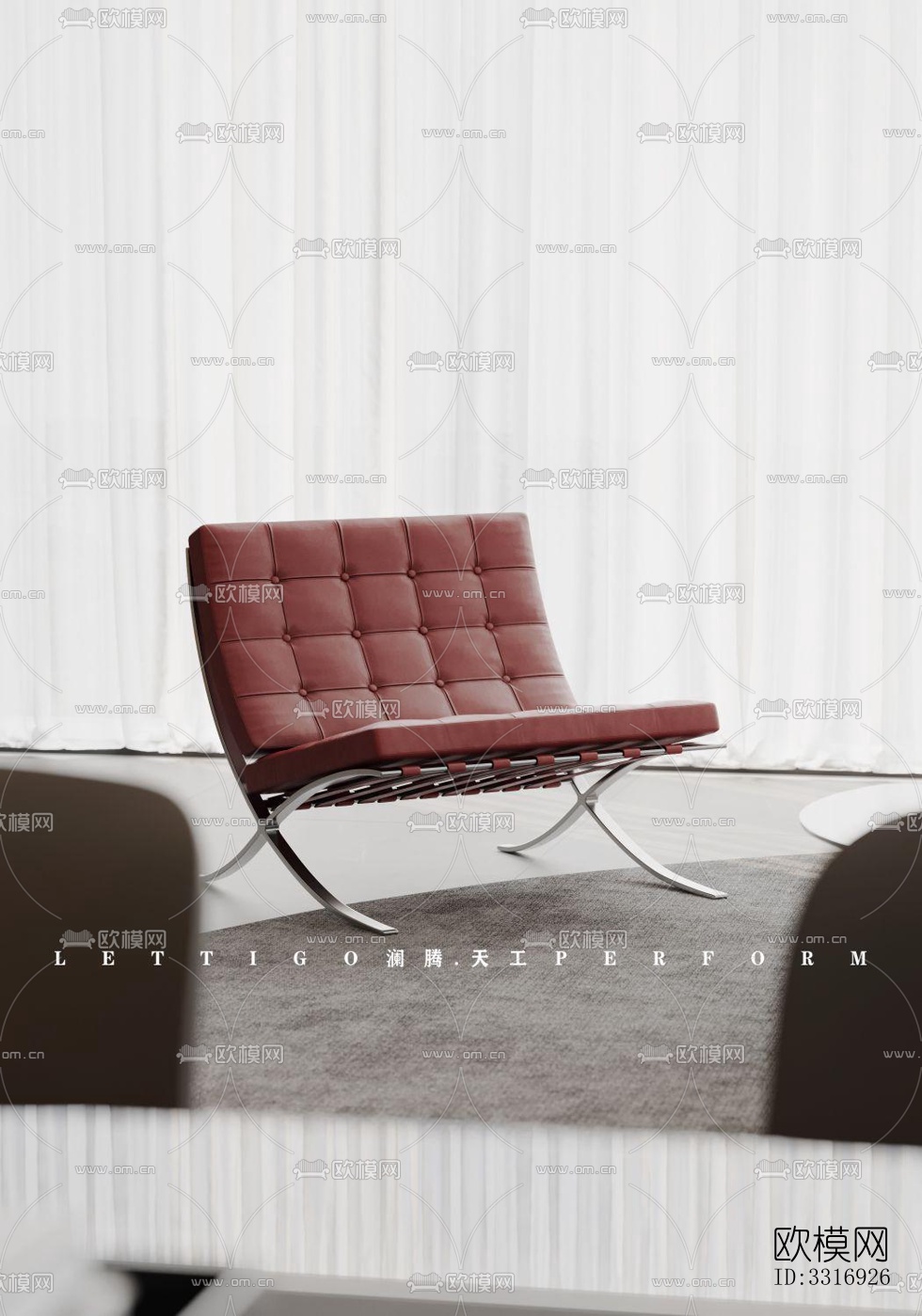 现代客厅效果图下载（渲染图6）