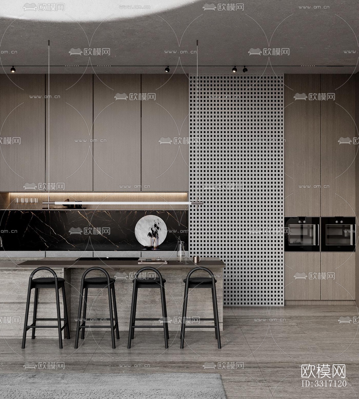 现代客厅效果图下载（渲染图5）