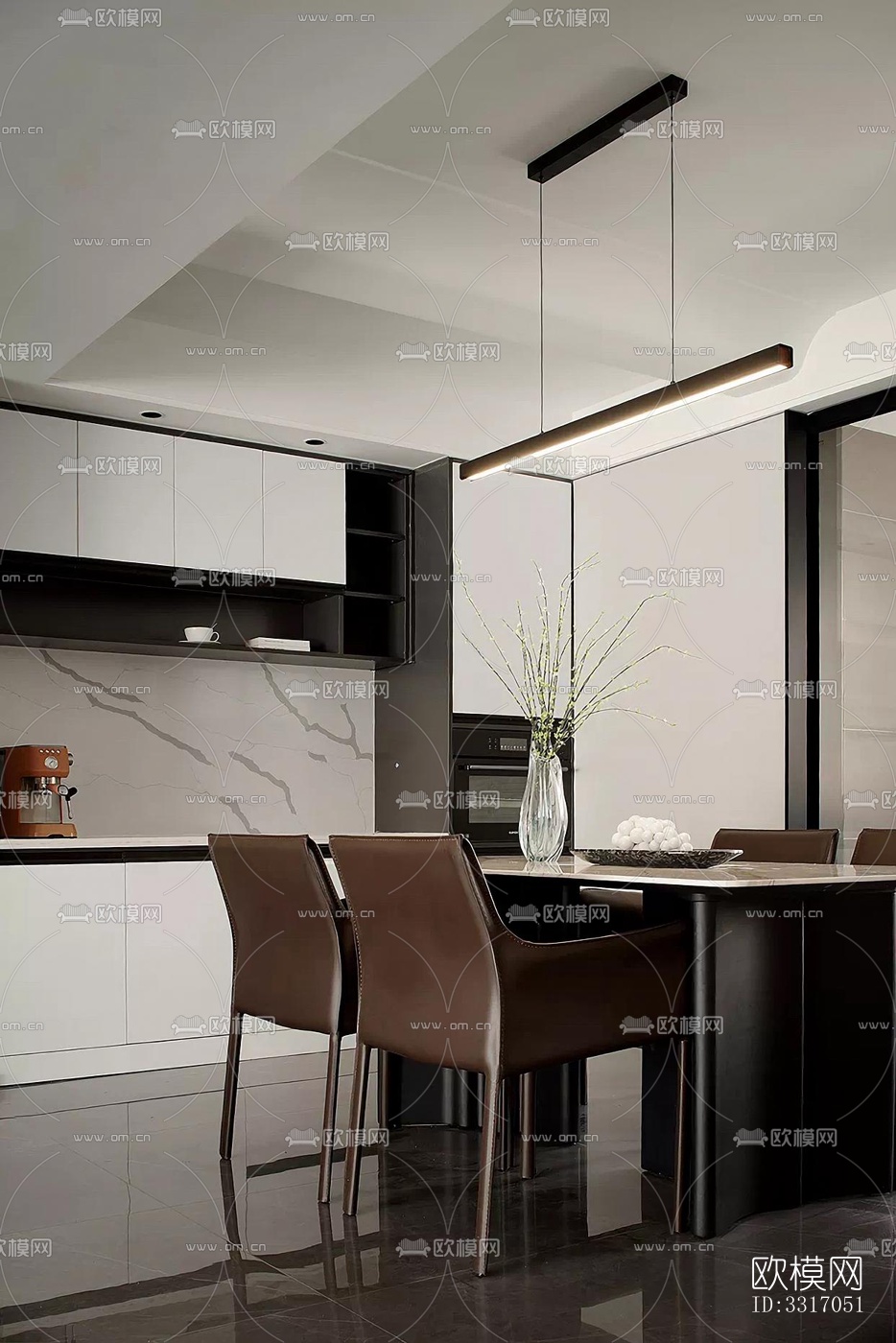 现代客厅效果图下载（渲染图11）