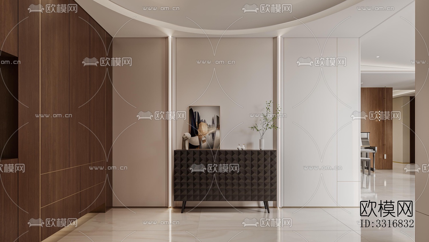 现代客厅效果图下载（渲染图1）