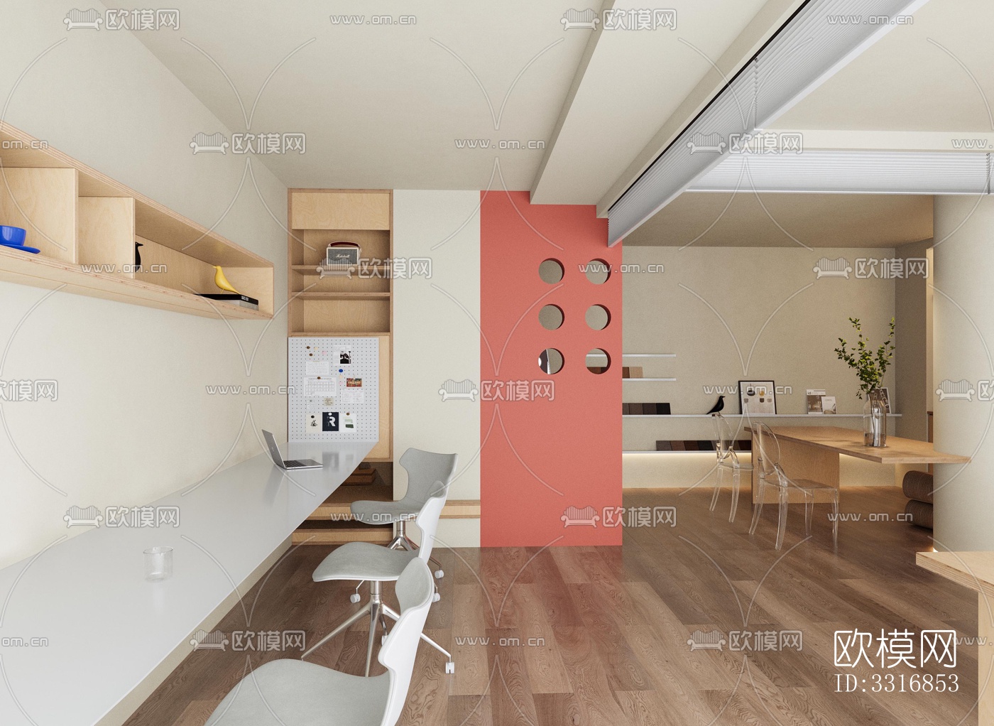 现代客厅效果图下载（渲染图5）