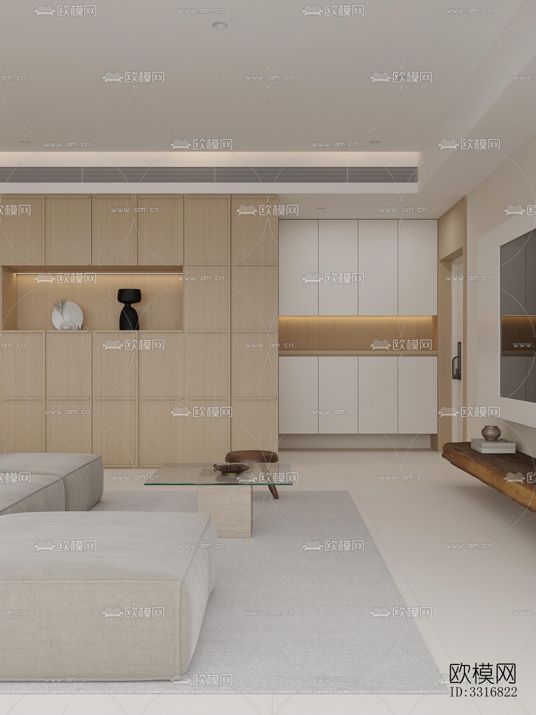 现代客厅效果图下载（渲染图6）