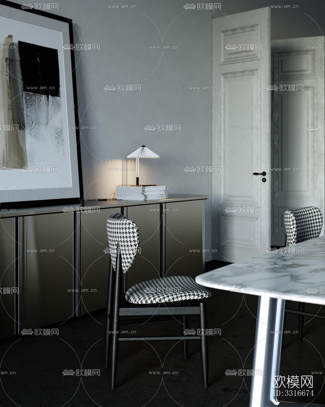 现代客厅效果图下载（渲染图9）