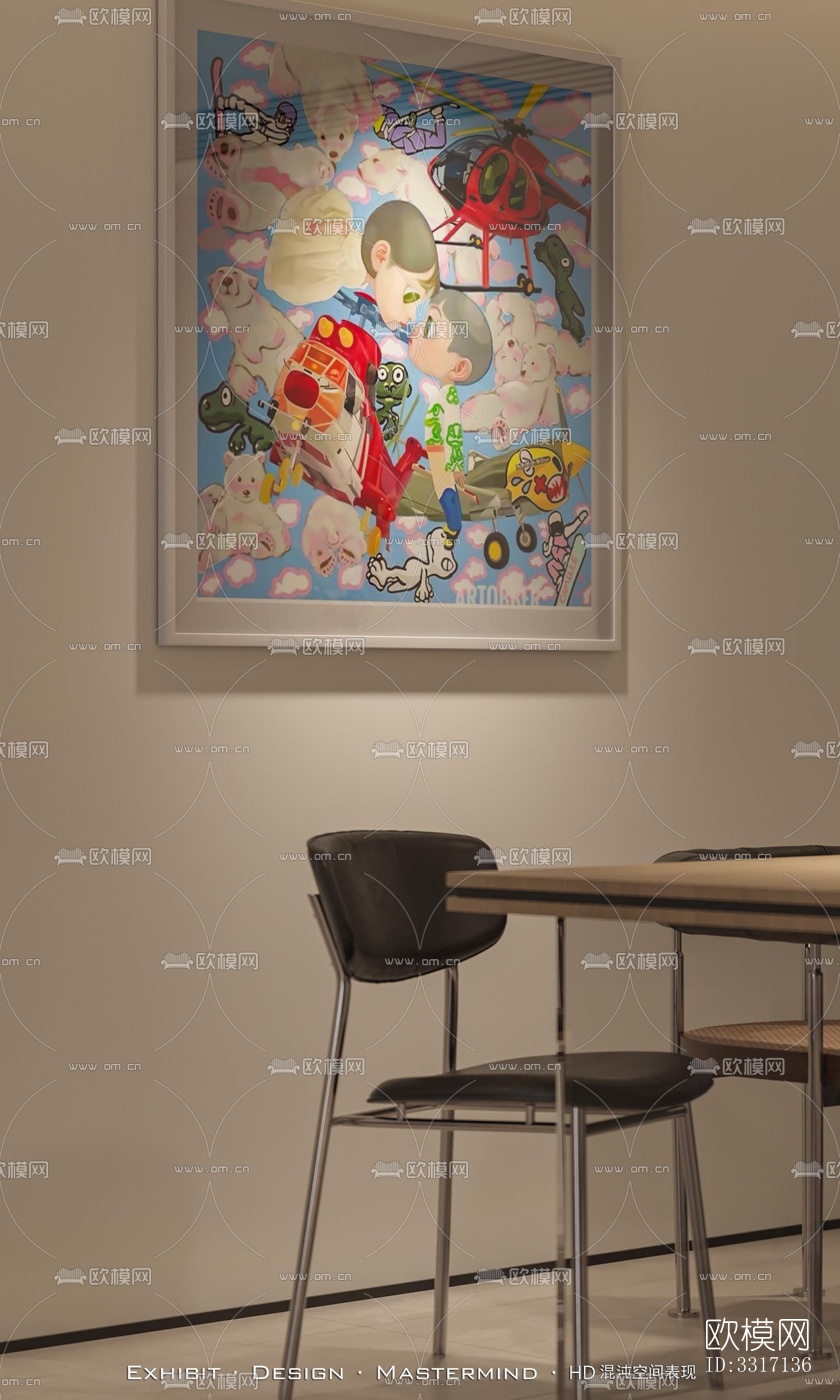 现代客厅效果图下载（渲染图3）