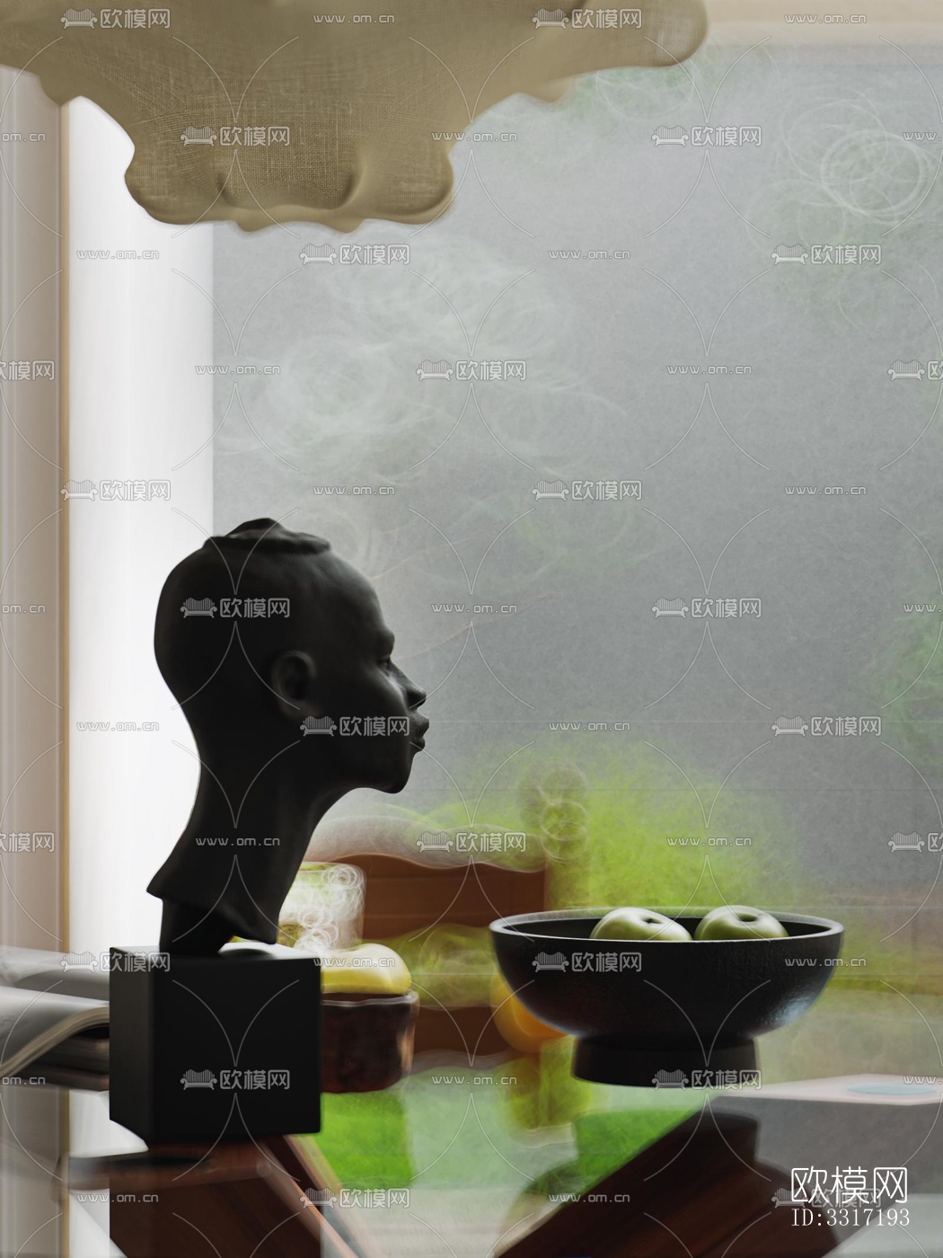 现代客厅效果图下载（渲染图2）