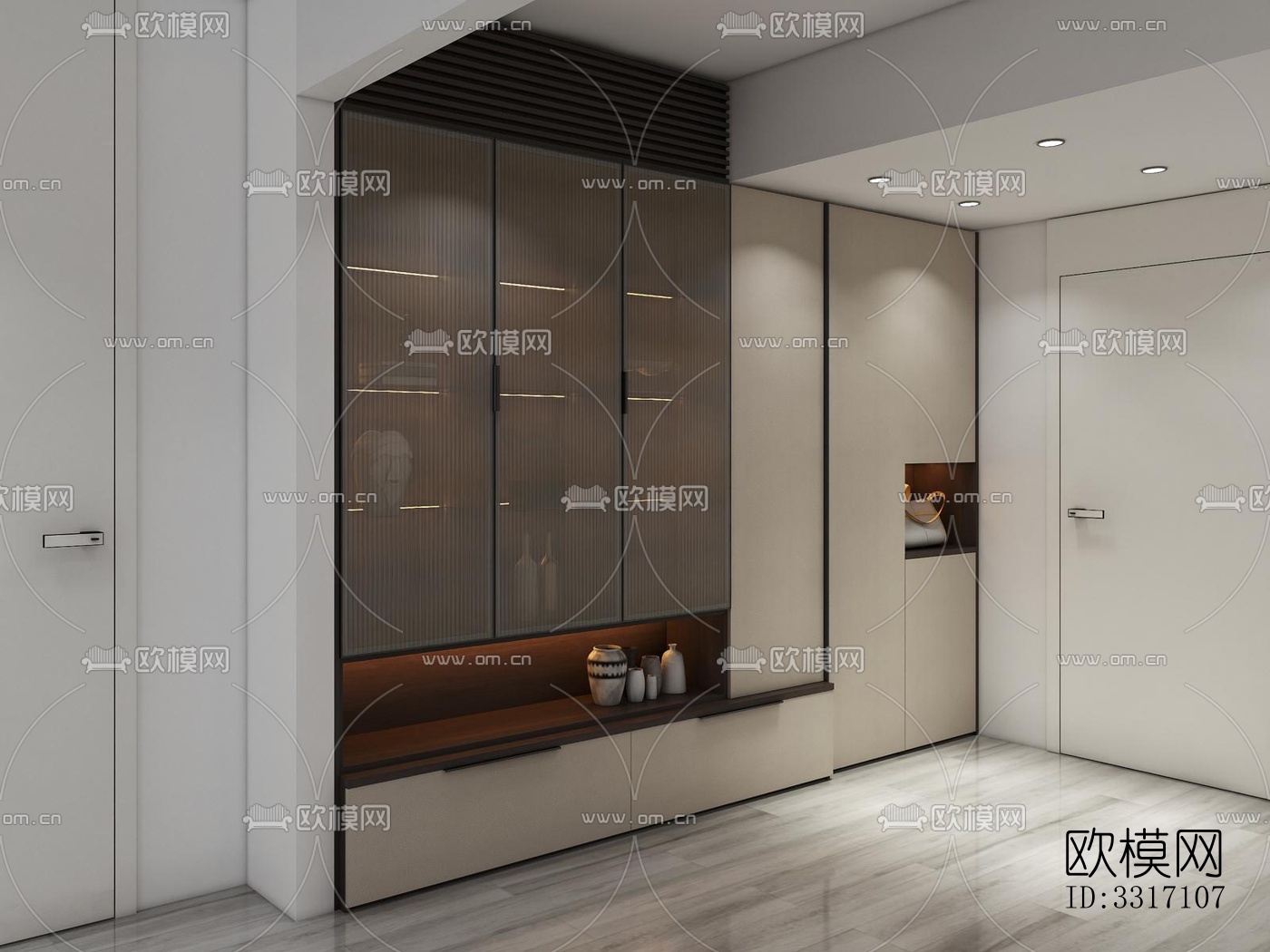 现代客厅效果图下载（渲染图3）