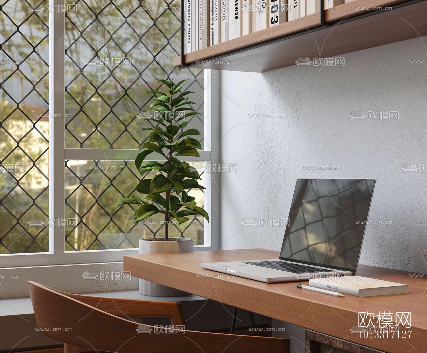 现代客厅效果图下载（渲染图2）