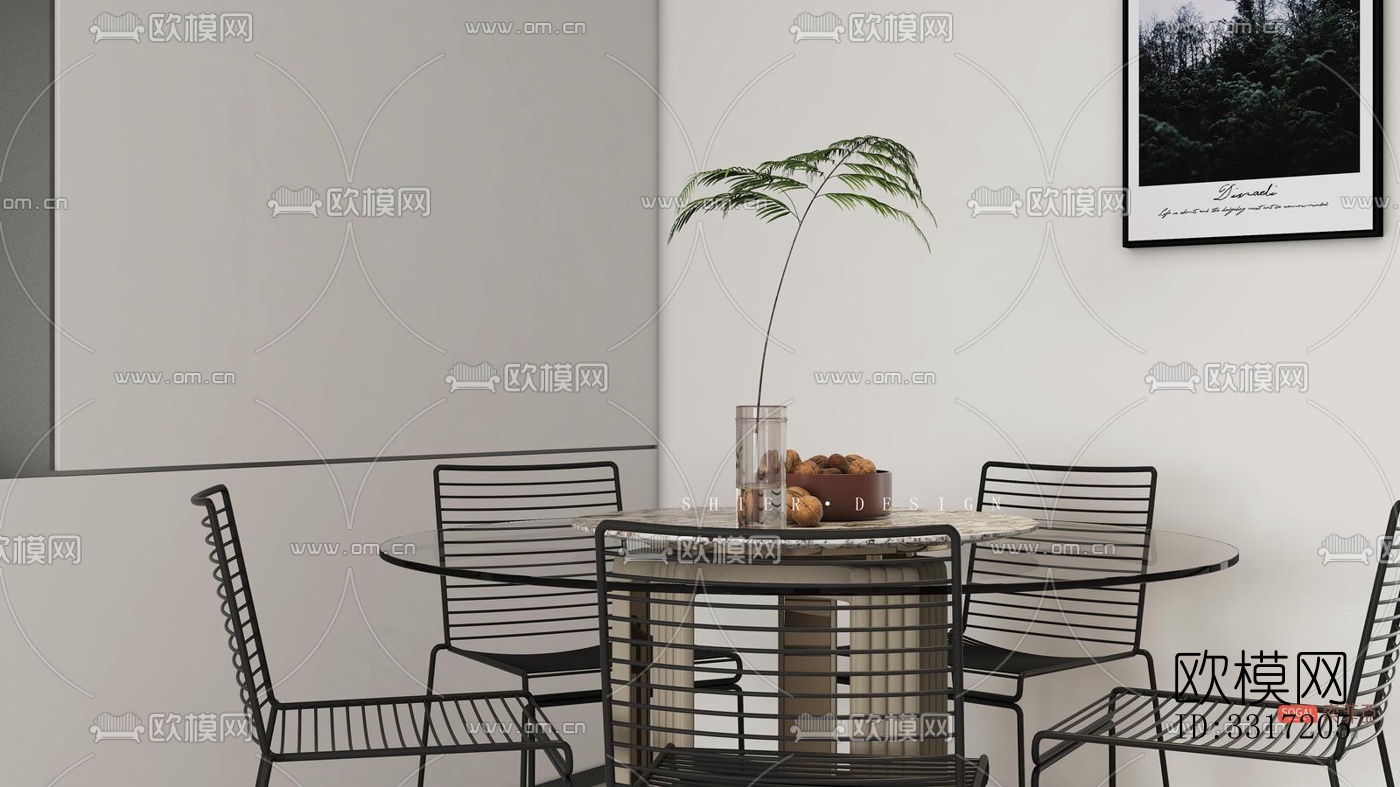 现代客厅效果图下载（渲染图1）