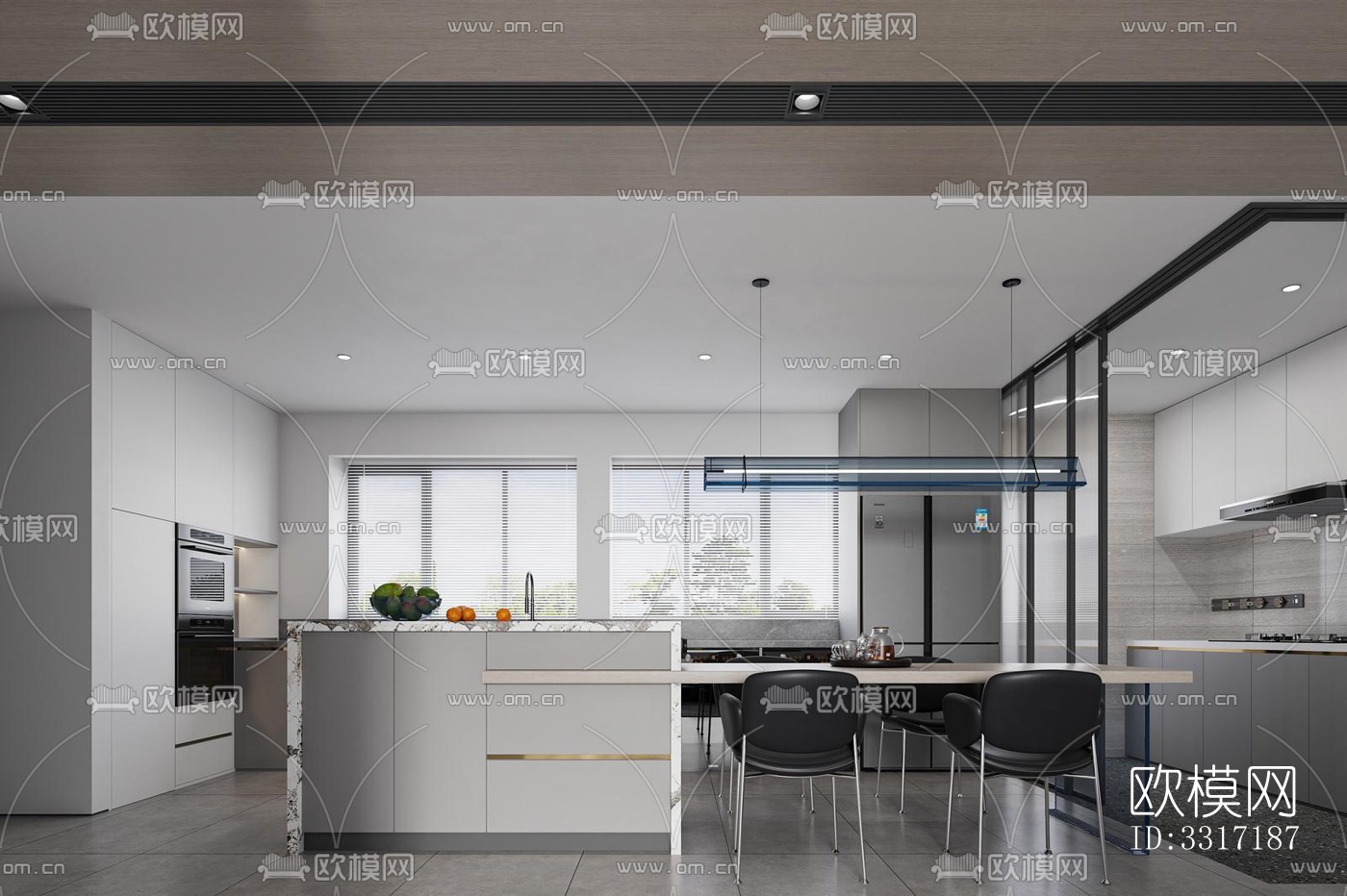 现代客厅效果图下载（渲染图6）