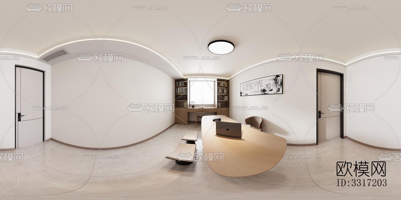 现代客厅效果图下载（渲染图4）