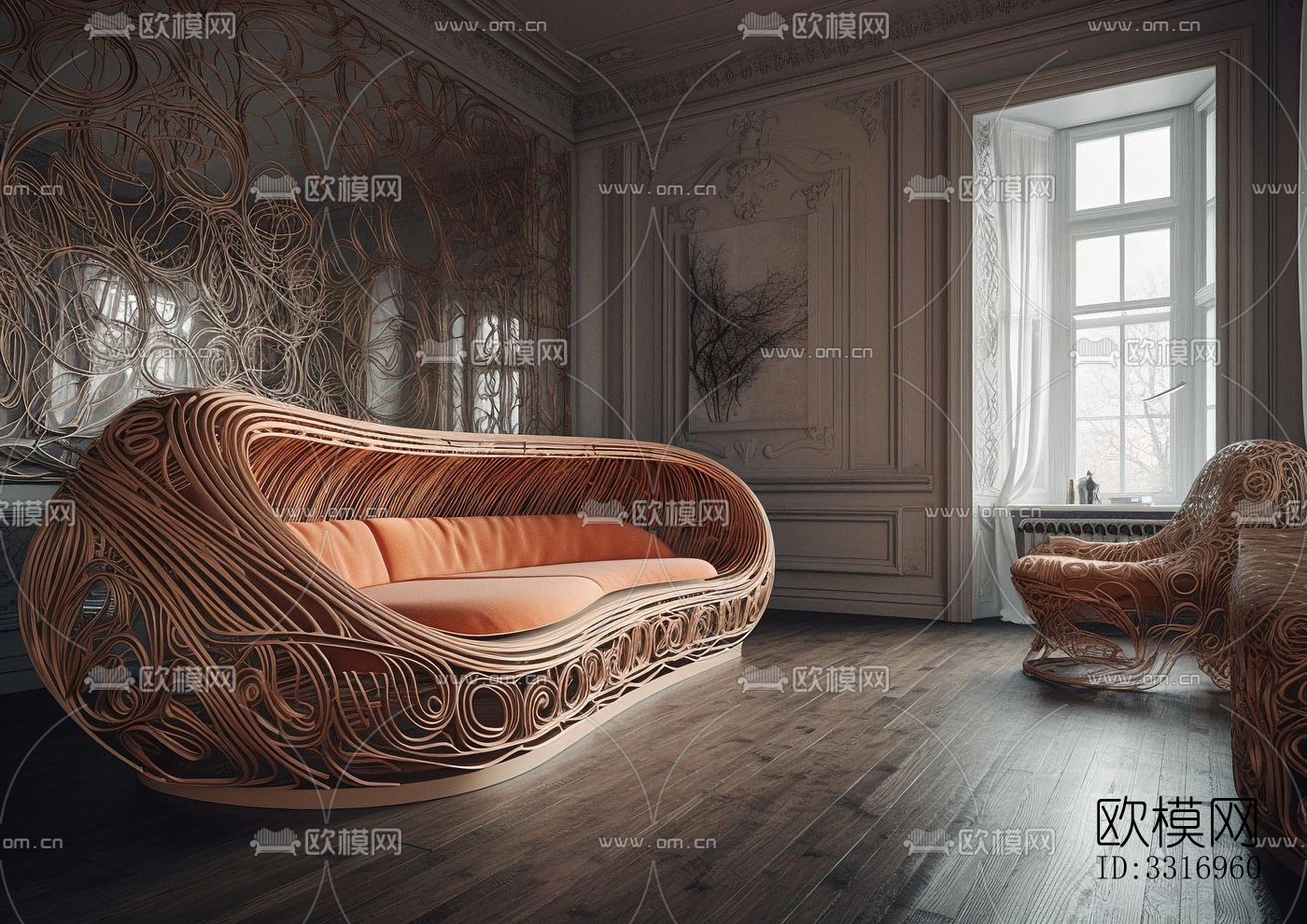 现代客厅效果图下载（渲染图6）