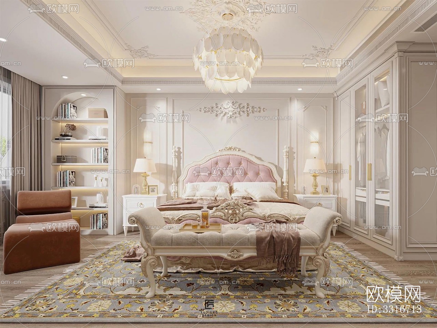 现代客厅效果图下载（渲染图9）