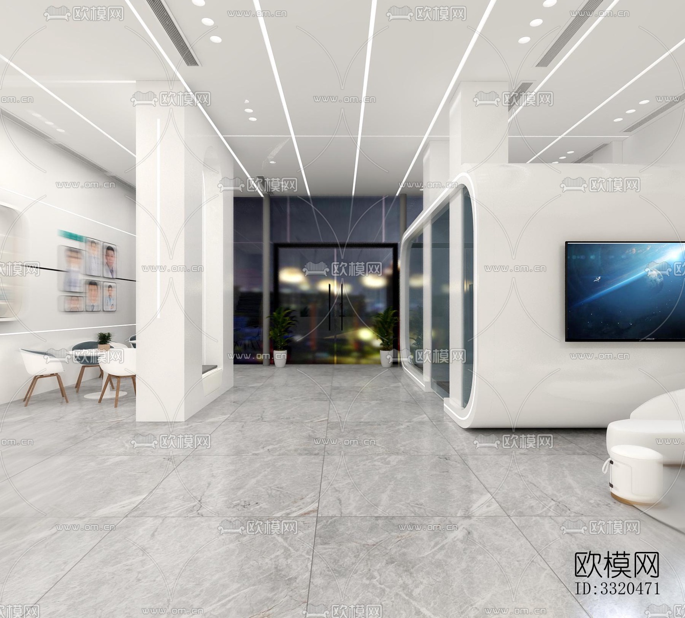 现代医院效果图下载（渲染图5）