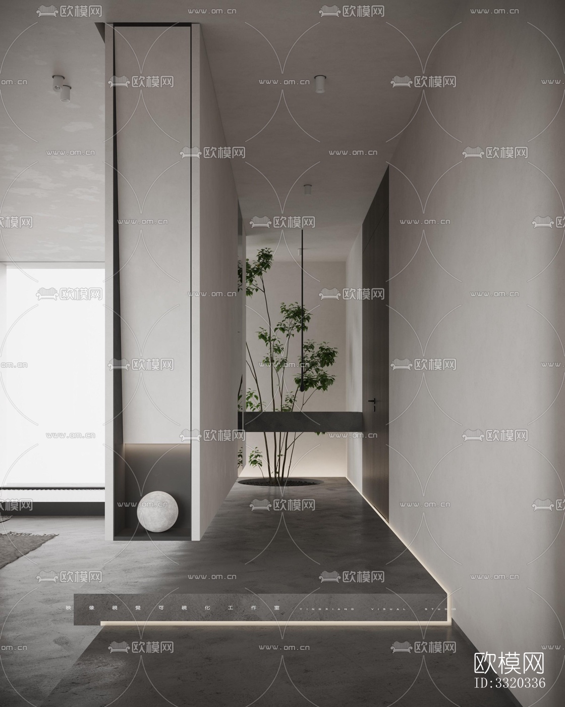 现代客厅效果图下载（渲染图3）