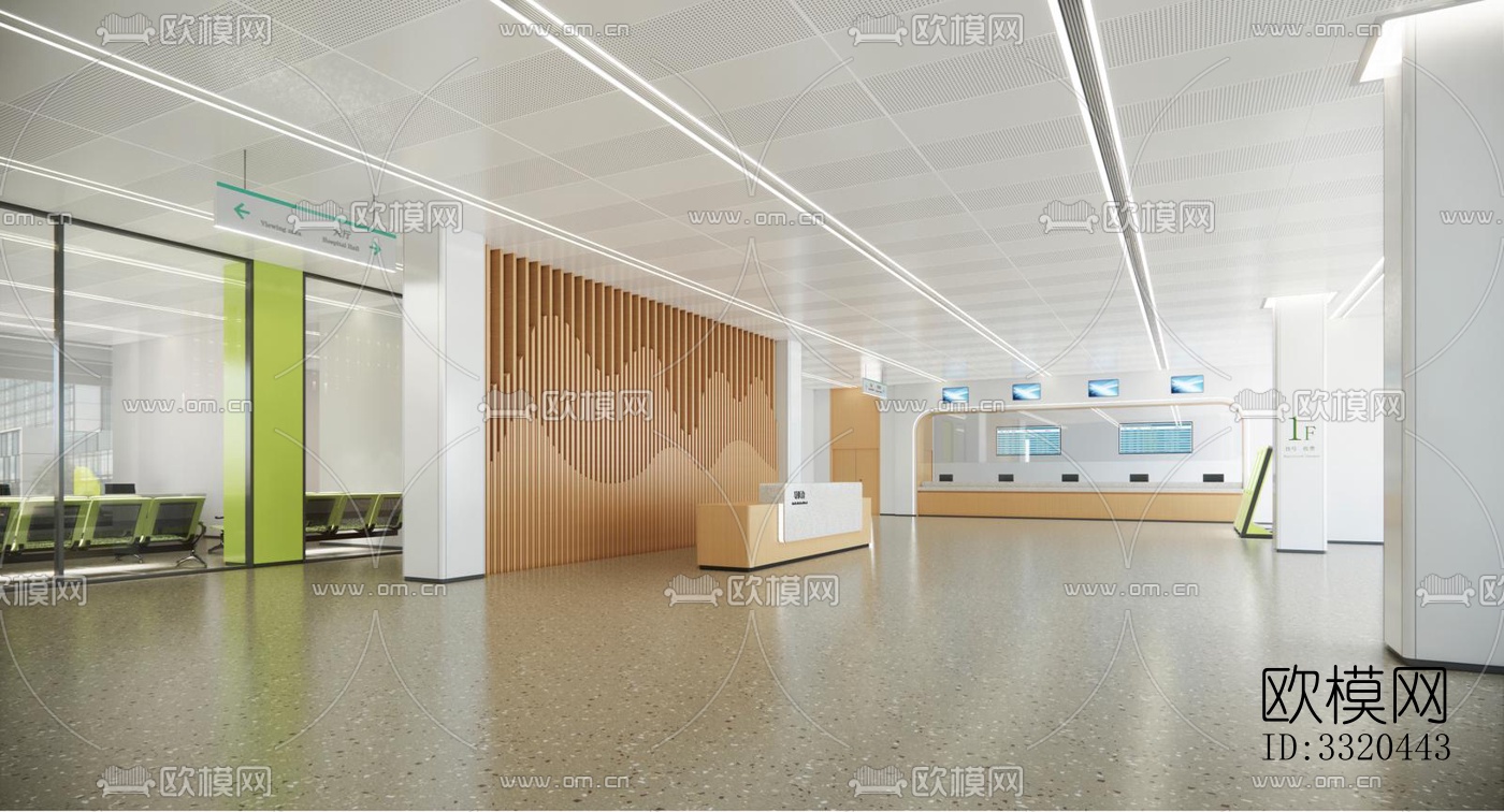 现代医院效果图下载（渲染图5）