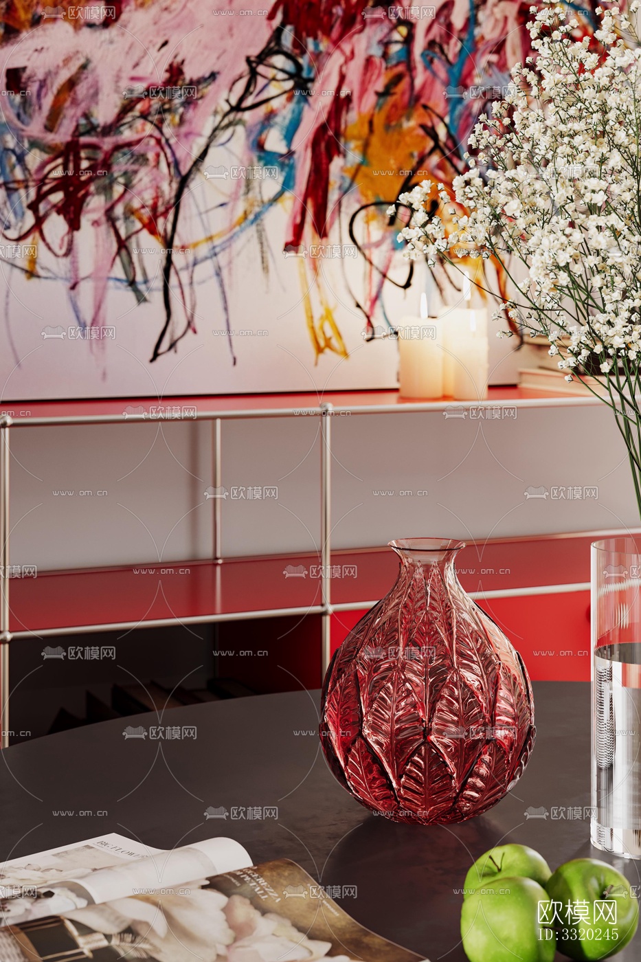 现代客厅效果图下载（渲染图3）