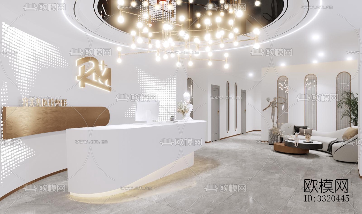 现代医院效果图下载（渲染图1）