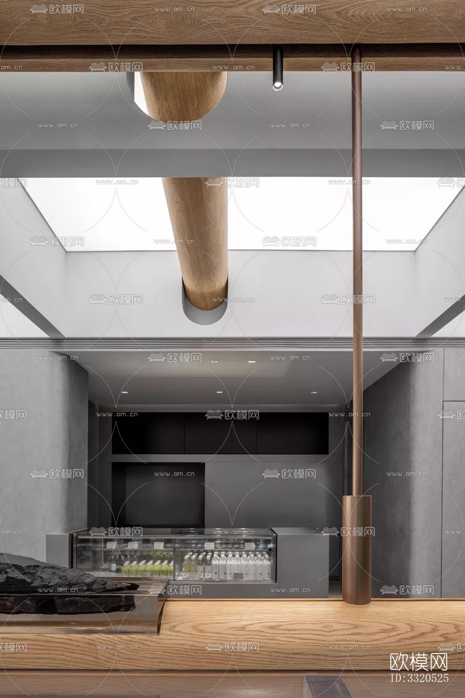 新中式咖啡奶茶效果图下载（渲染图3）