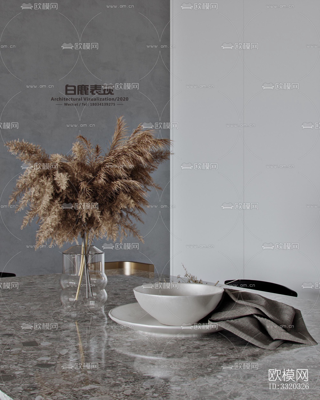 现代客厅效果图下载（渲染图8）