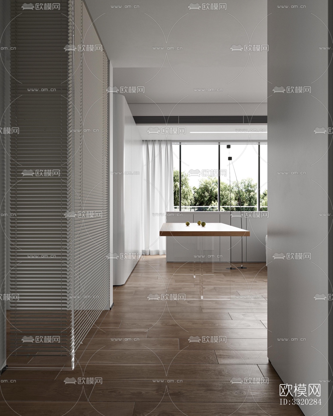 现代客厅效果图下载（渲染图5）