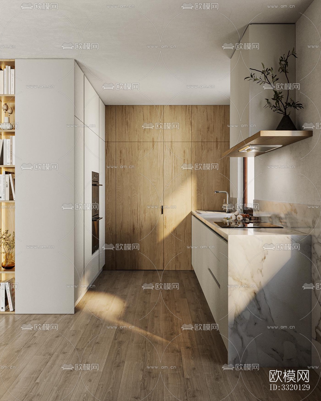 现代客厅效果图下载（渲染图5）