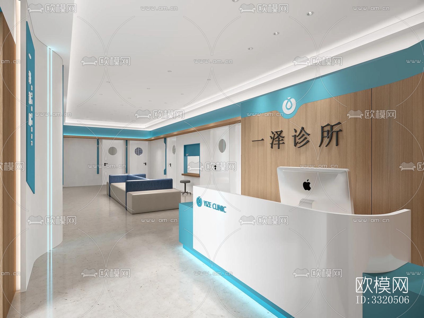 现代医院效果图下载（渲染图2）