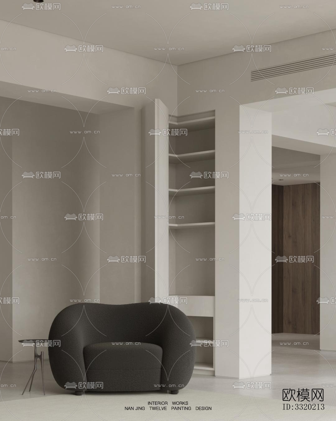 现代客厅效果图下载（渲染图9）