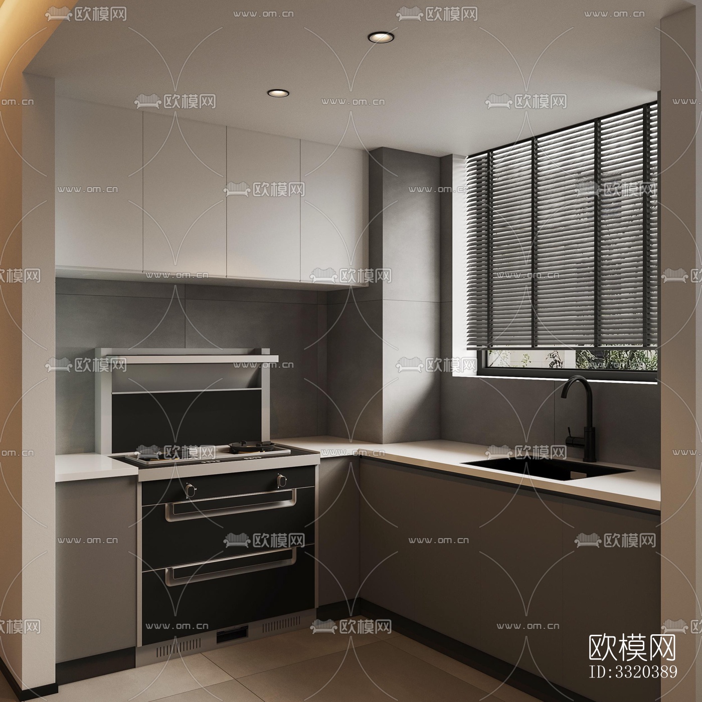 现代客厅效果图下载（渲染图6）