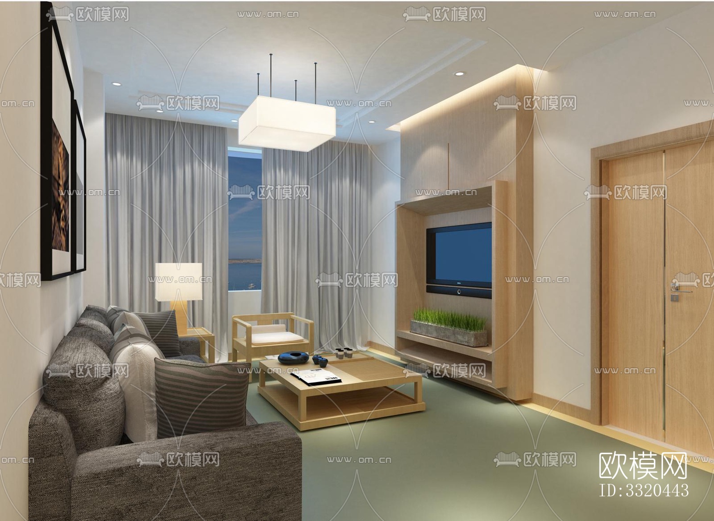 现代医院效果图下载（渲染图7）