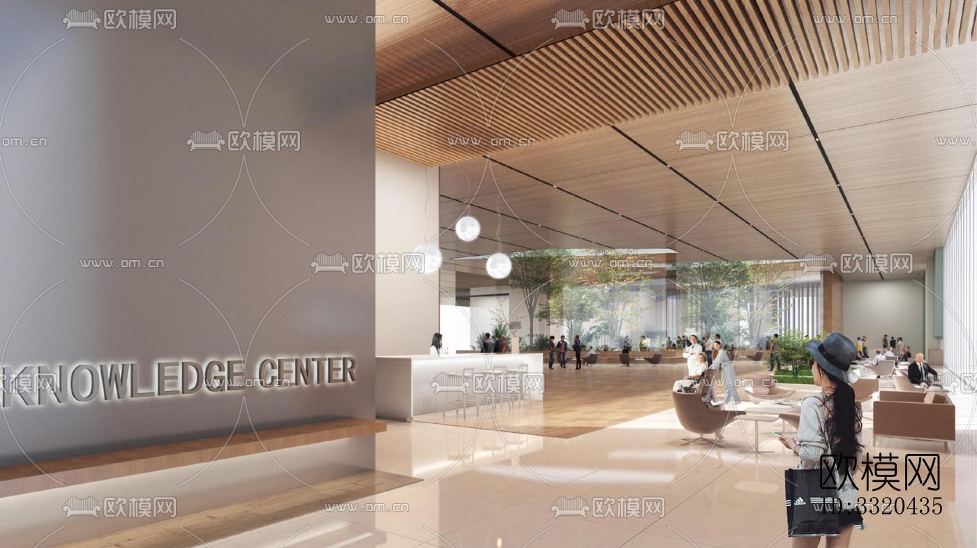 现代医院效果图下载（渲染图2）