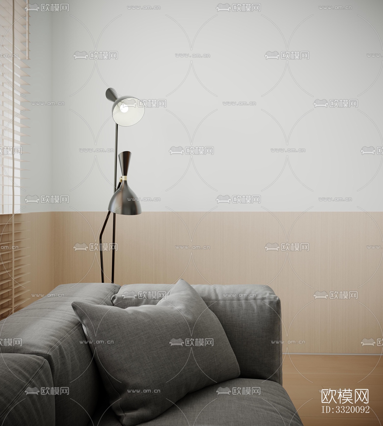 现代客厅效果图下载（渲染图5）