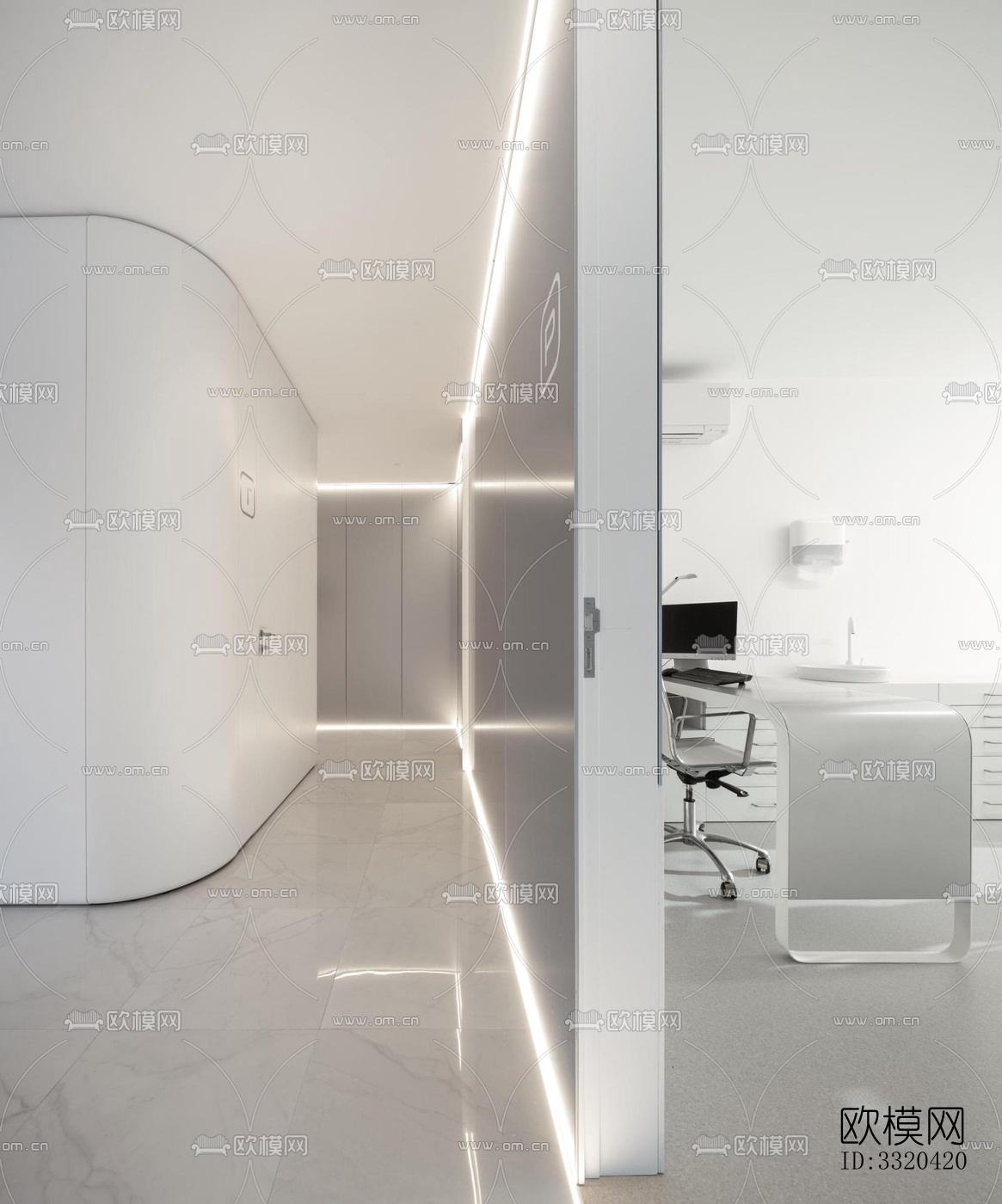 现代医院效果图下载（渲染图11）