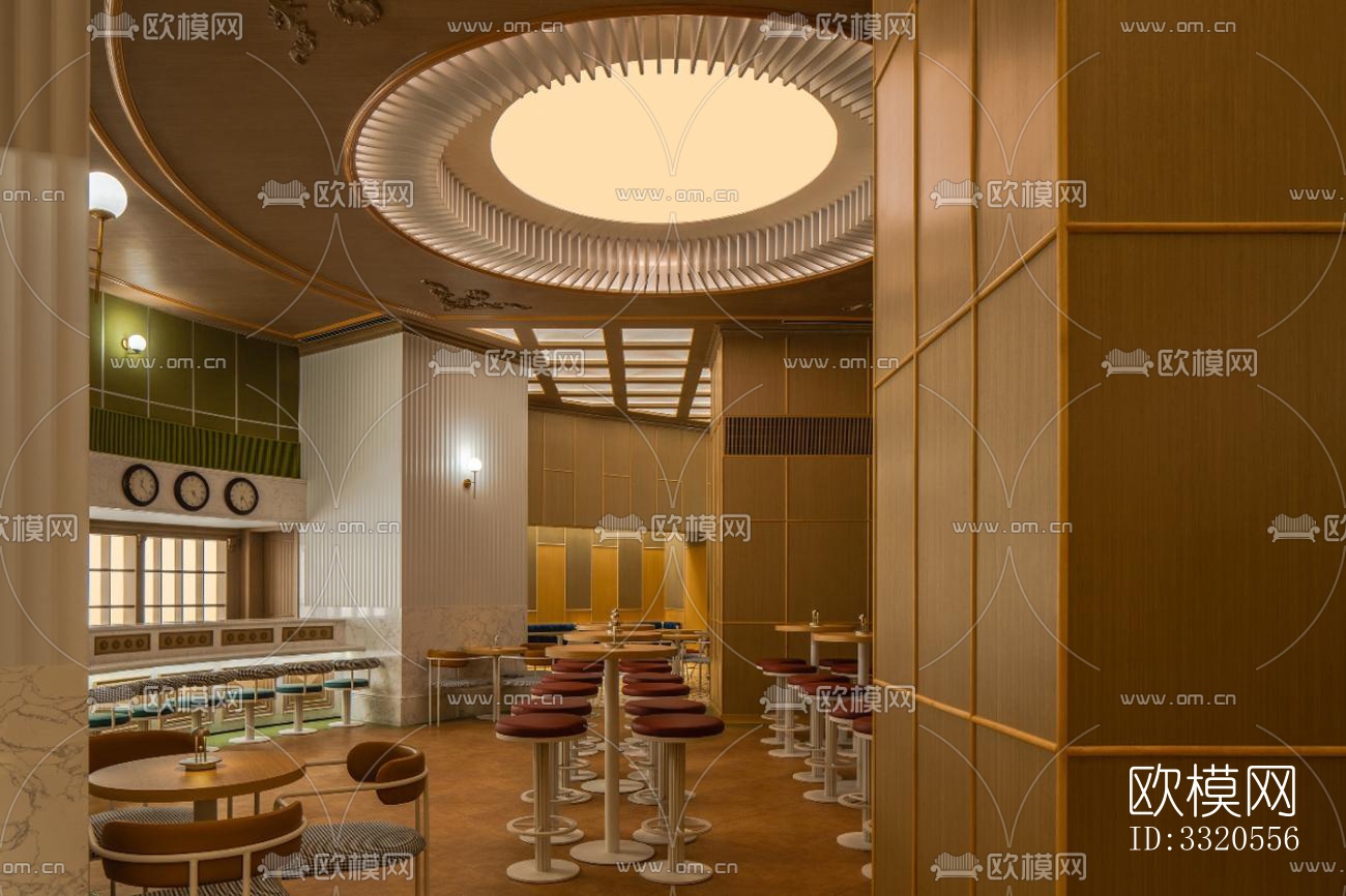 现代咖啡奶茶效果图下载（渲染图3）