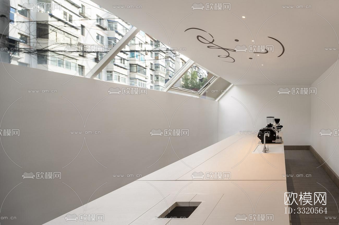 现代咖啡奶茶效果图下载（渲染图6）