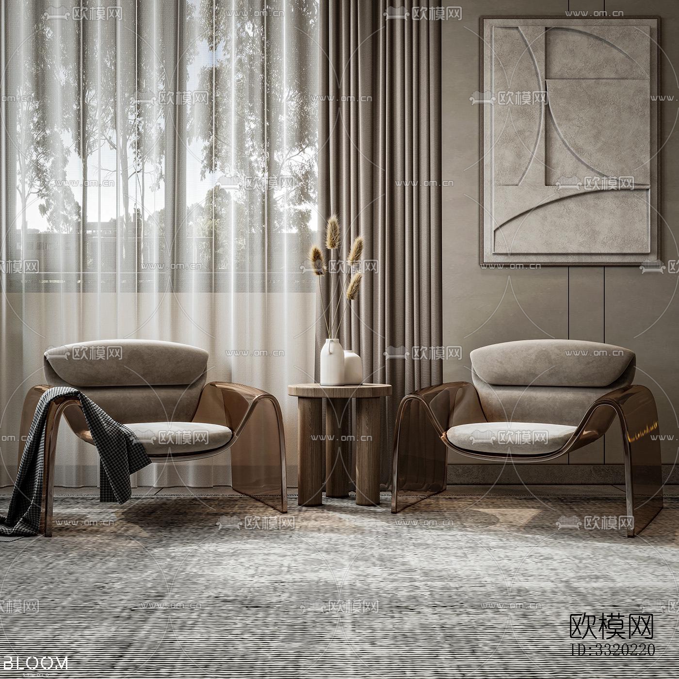 现代客厅效果图下载（渲染图5）