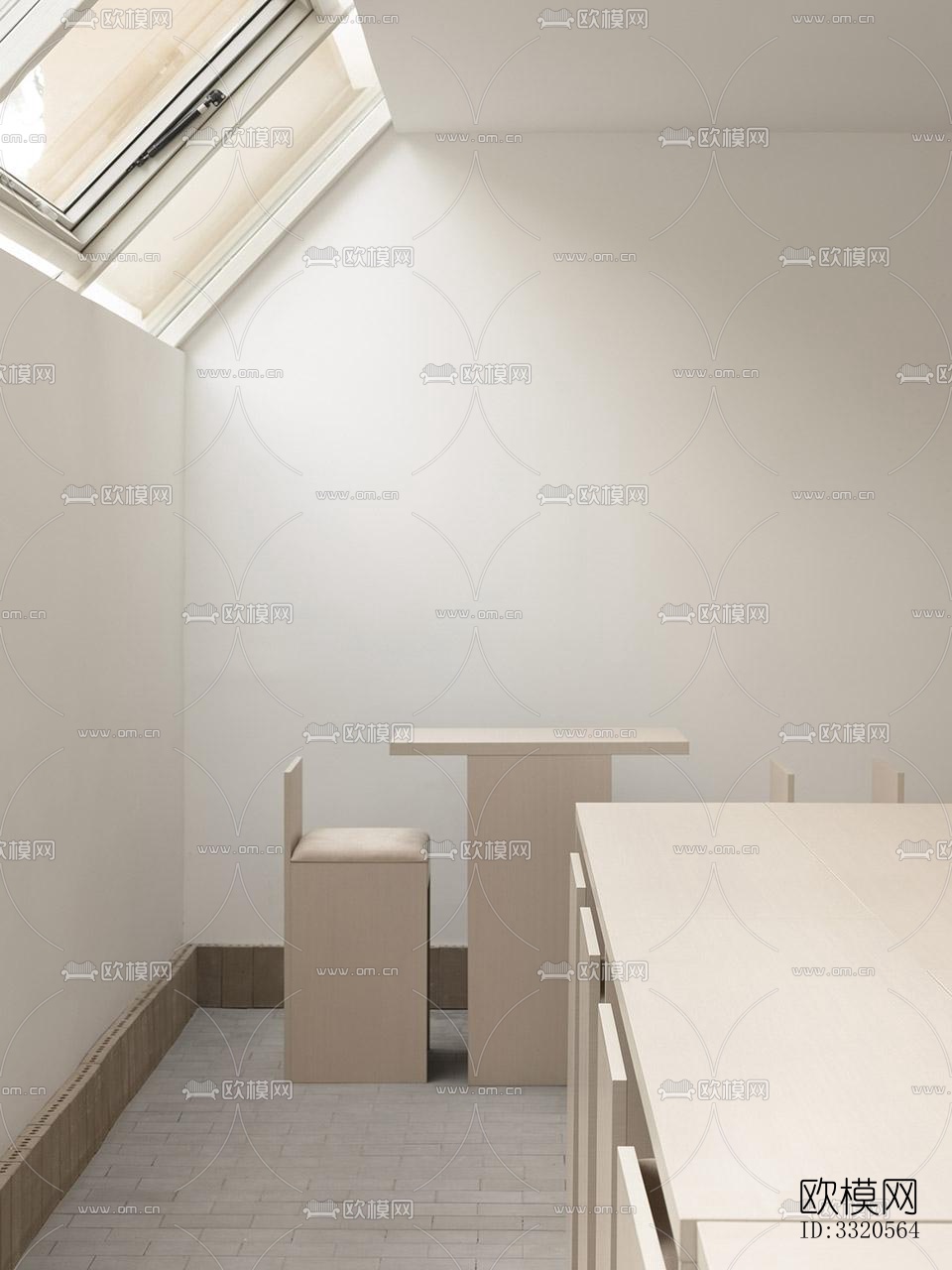 现代咖啡奶茶效果图下载（渲染图1）