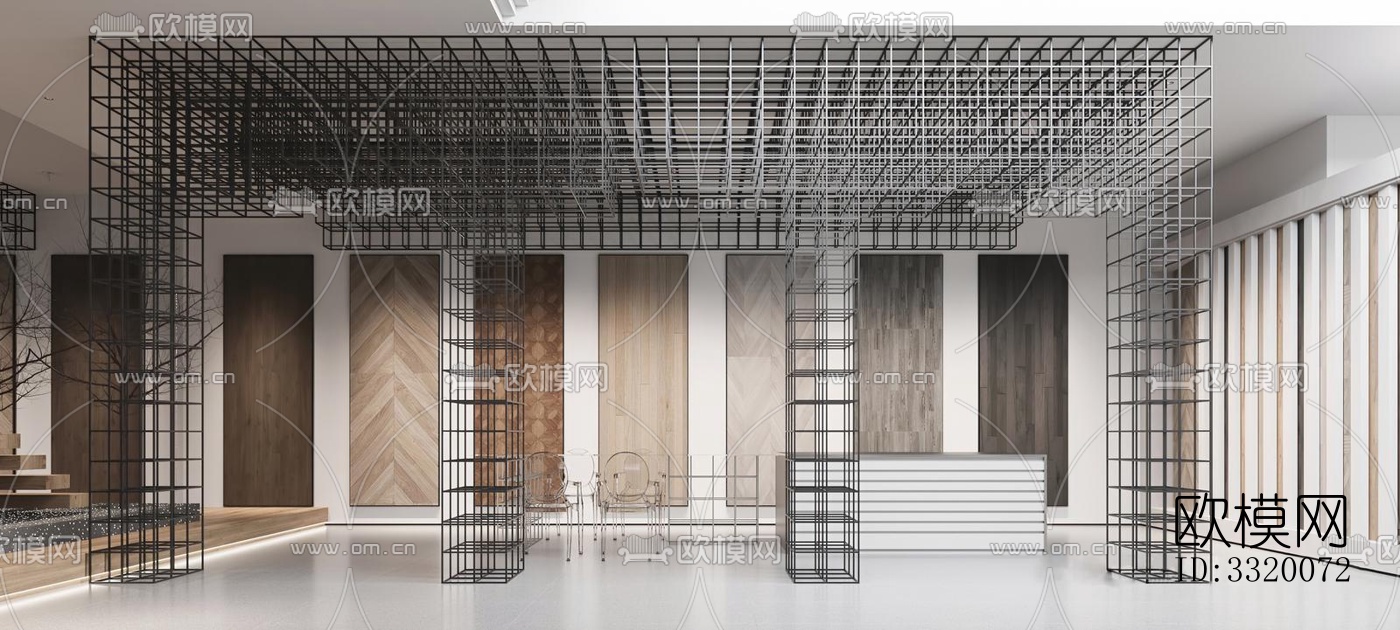 现代展览展厅效果图下载（渲染图13）