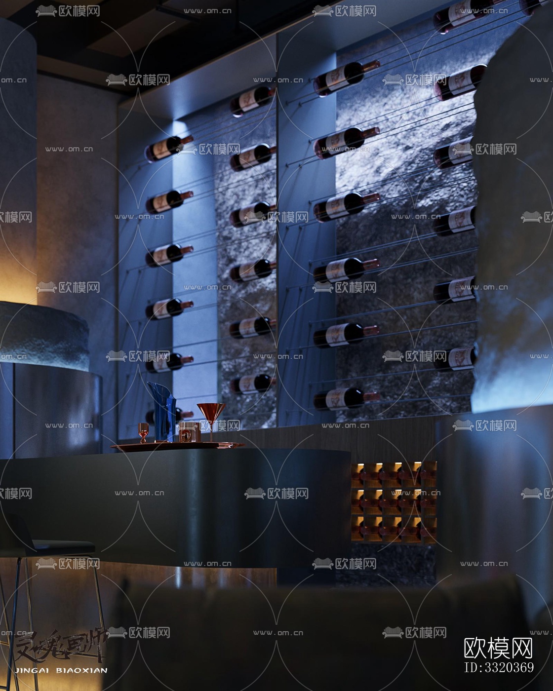 现代客厅效果图下载（渲染图7）