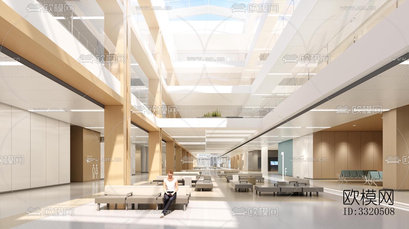 现代医院效果图下载（渲染图5）