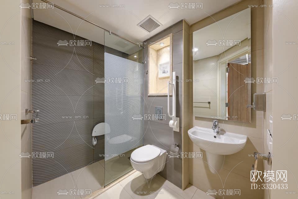 现代医院效果图下载（渲染图2）