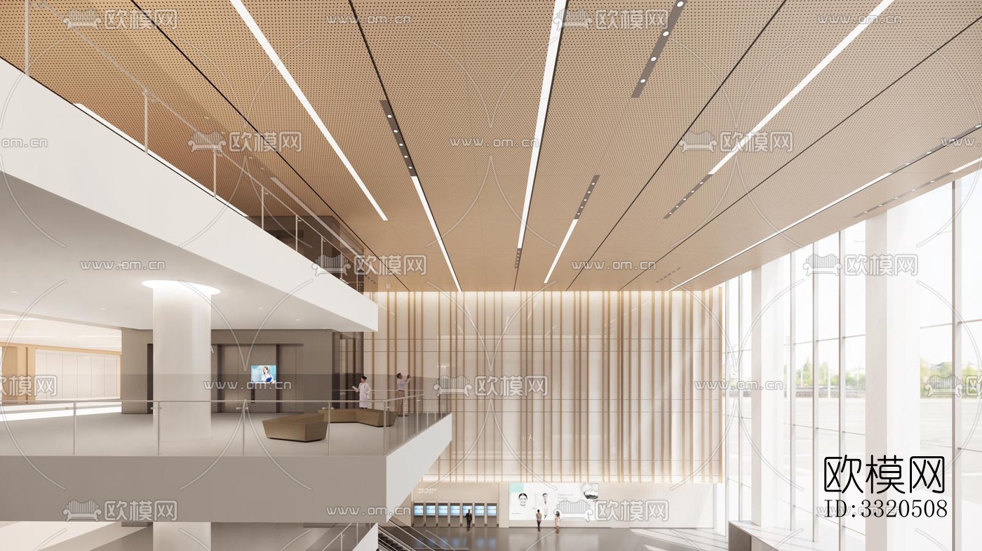 现代医院效果图下载（渲染图1）