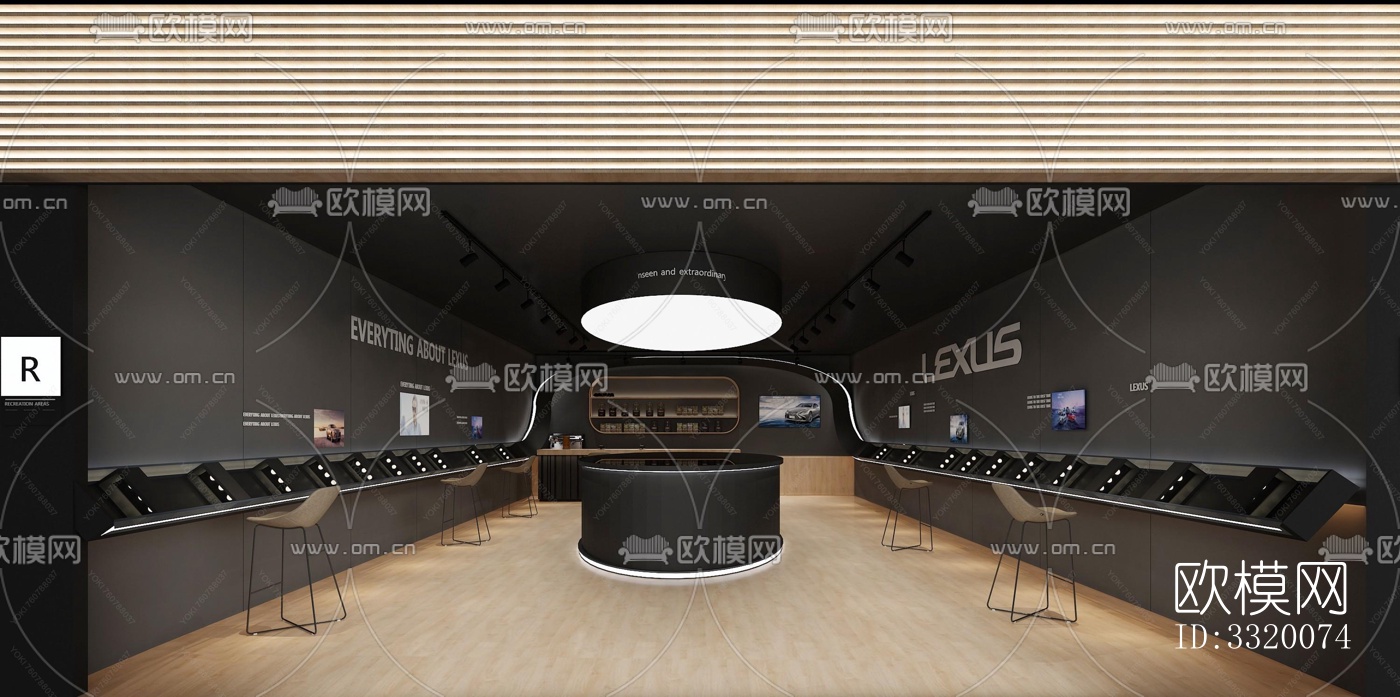 现代展览展厅效果图下载（渲染图5）