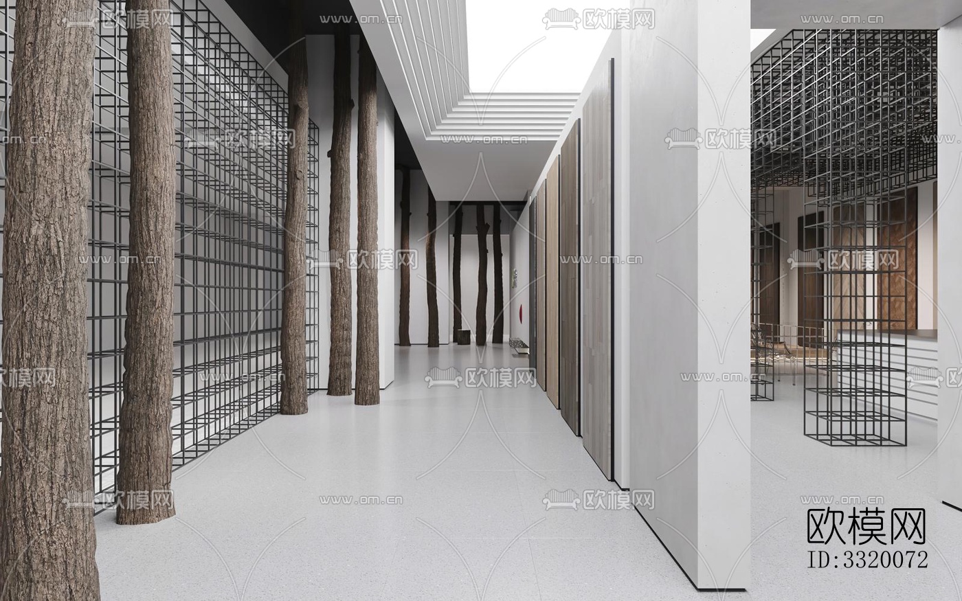 现代展览展厅效果图下载（渲染图9）